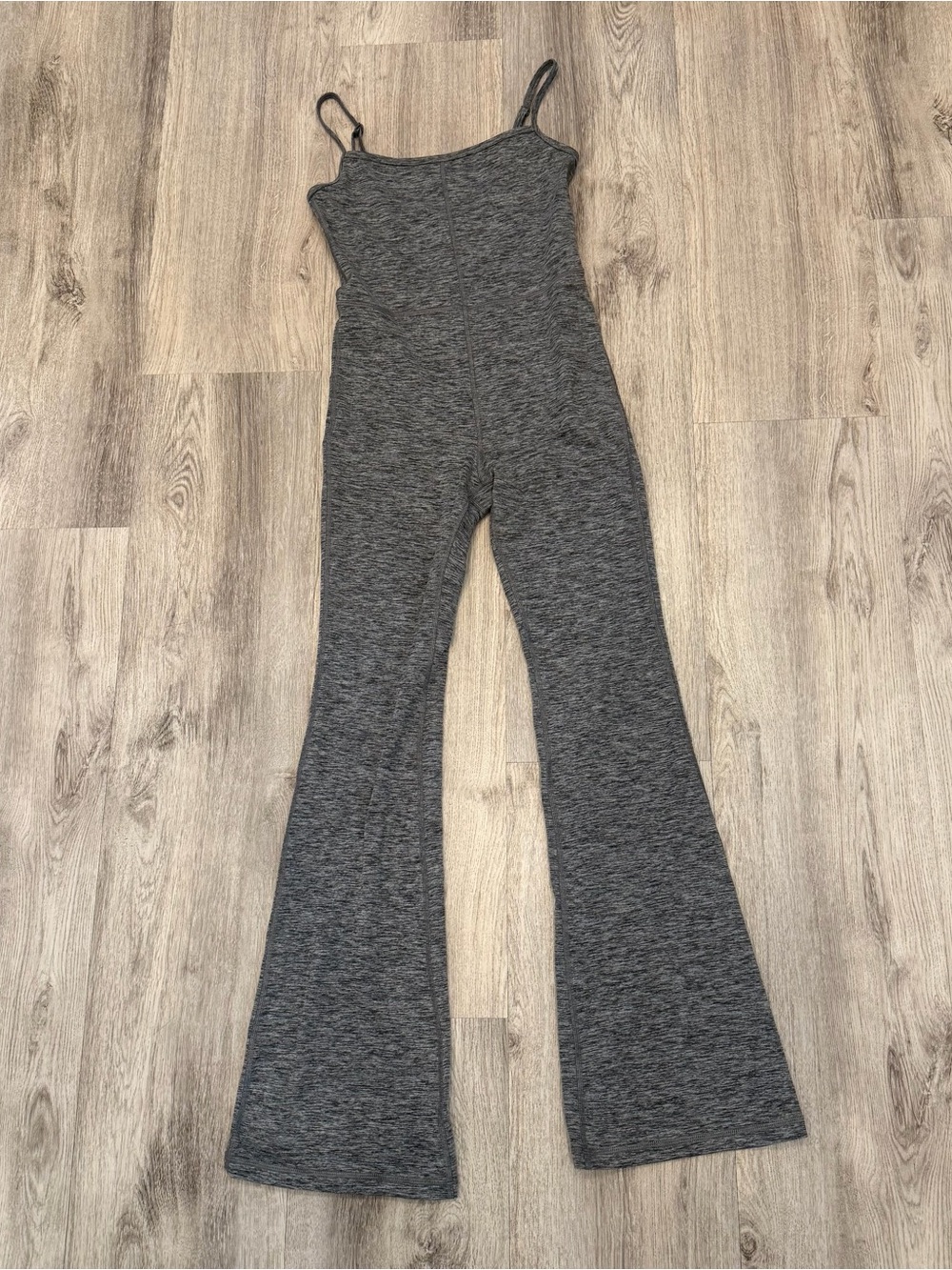 Wilfred Free Heather Gray Flare Jumpsuit Size Small‎ Athleisure